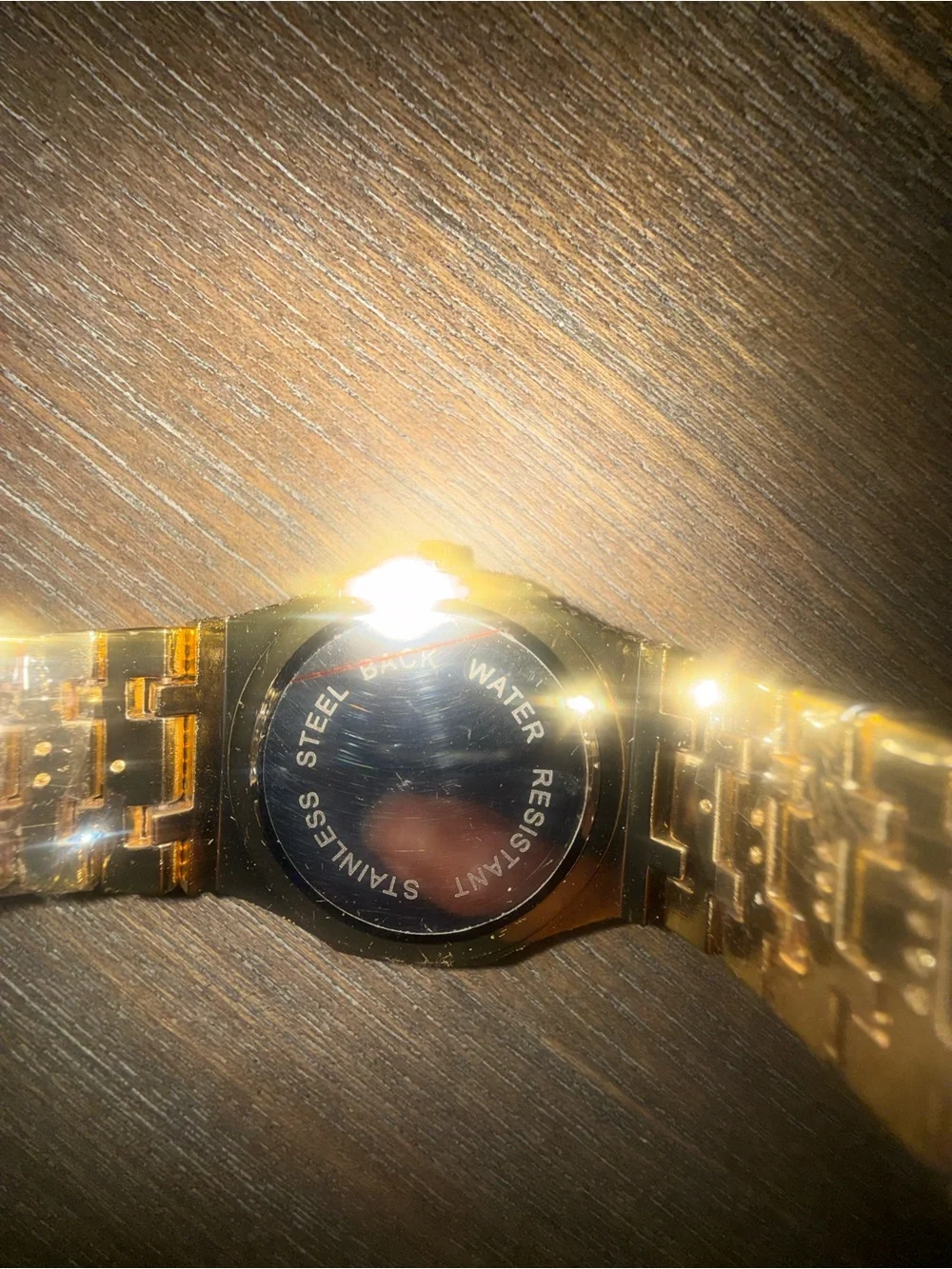 Gold Tone Crystal Pavé Bracelet Watch